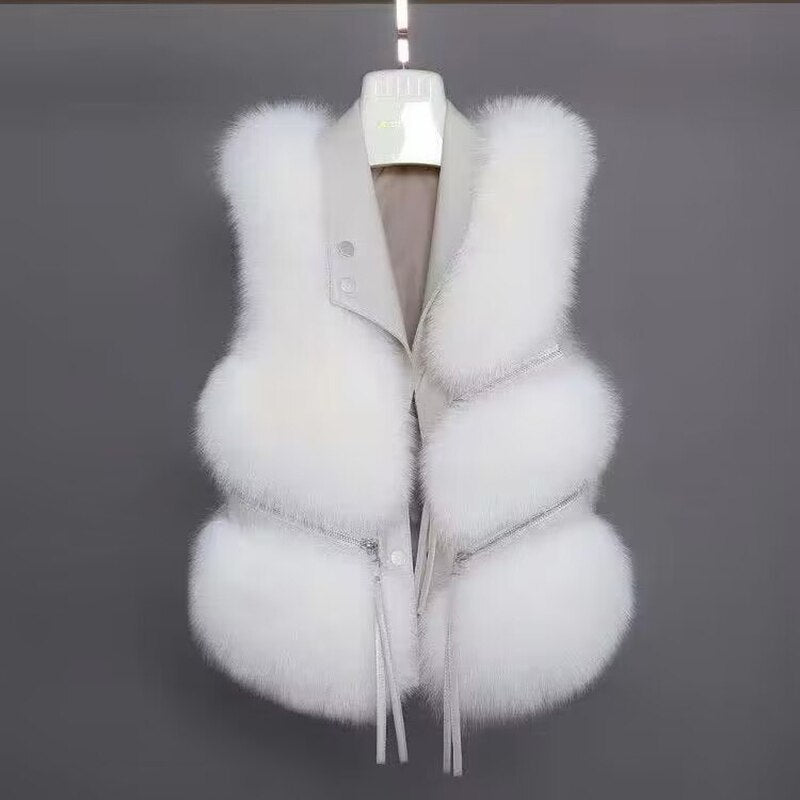 Fur bodywarmer