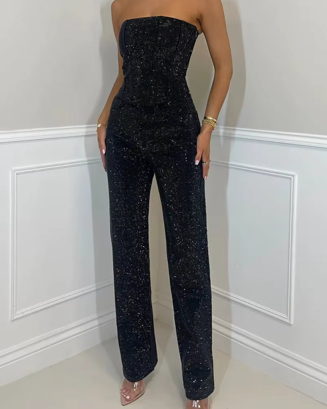 GlowGem Denim Set