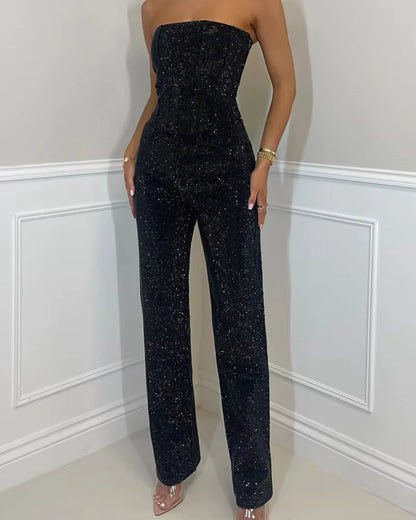 GlowGem Denim Set