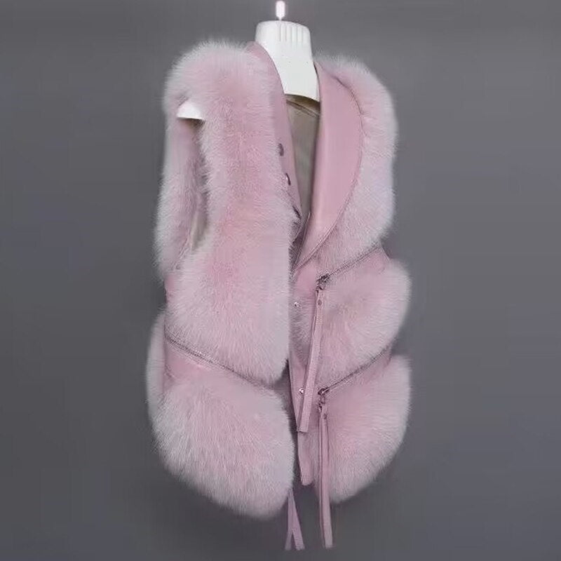 Fur bodywarmer