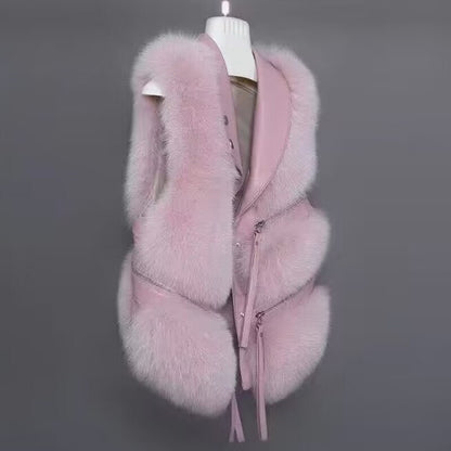 Fur bodywarmer